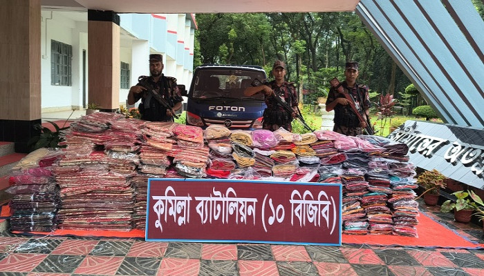 ​সীমান্তে ৭৫ লাখ টাকার ভারতীয় পণ্য জব্দ