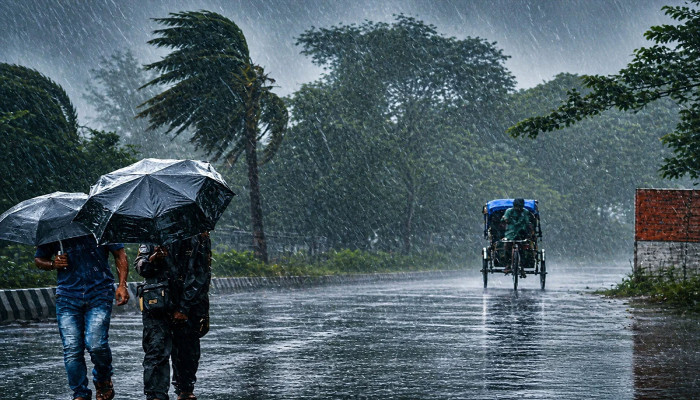 আগামী ২৪ ঘণ্টায় ভারি বৃষ্টি হতে পারে যেসব অঞ্চলে