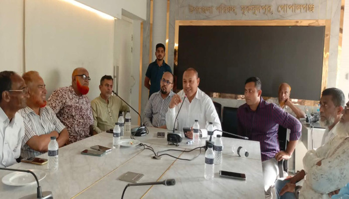 মুকসুদপুরে বাল্যবিবাহ প্রতিরোধে সচেতনতামূলক সভা