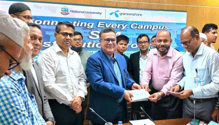 শিক্ষা প্রশাসনে স্বচ্ছতা ও গতিশীলতা আনতে প্রযুক্তিগত যোগাযোগ অপরিহার্য: জাতীয় বিশ্ববিদ্যালয়ের ভাইস-চ্যান্সেলর