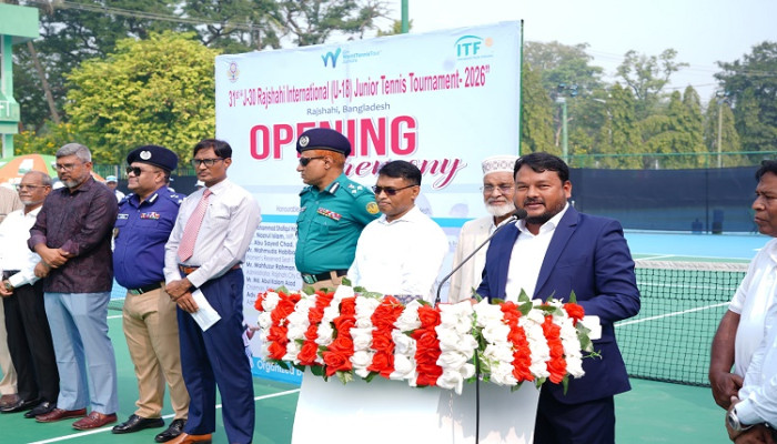 ​রাজশাহীতে আন্তর্জাতিক জুনিয়র টেনিস টুর্নামেন্ট শুরু