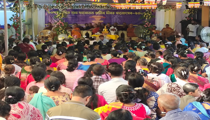 ​রাঙামাটির বুদ্ধাংকুর বৌদ্ধ বিহারে  ২৬তম শুভ দানোত্তম কঠিন চীবর দানোৎসব সম্পন্ন